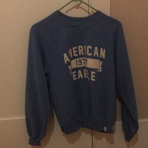 blue american eagle crew neck